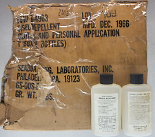 ⚡ Original December 1966 Vietnam War  bottle EMPTY Insect Repellent Type II A picture