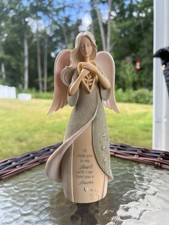Foundations Collection Heart Hold You in Heaven Bereavement Angel Figurine picture