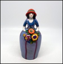 Art Deco Noritake Luster Porcelain Bridesmaid Flapper Talcum Powder Shaker 6