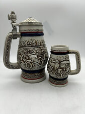 2 Avon Collectible Car Classics beer Steins ceramic picture