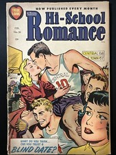 Hi-School Romance #36 1955 Golden Age Pre Code Romance Good picture