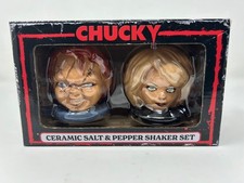Chucky & Tiffany Salt and Pepper Shaker Set Child's Play Horror Movie picture
