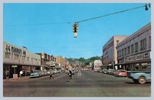 1960s Aberdeen WA Downtown Street Scene JCPenney Vintage Cars Postcard -307 picture