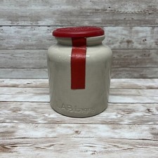 Vintage Antique Ironstone Empty Stone Ground Mustard Pot Reusable Lab Lagny picture