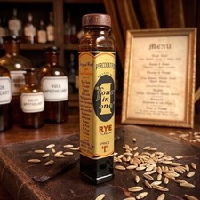 Unopened 1920s Prohibition Rye Flavor Bottle Ben-Burk Boston Full Extract picture