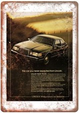 Vintage 1986 Lincoln Mark VII LSC Auto Ad Retro Look Metal Sign A4525 picture
