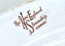 RARE PRISCILLA STEAMER PLATE DISH NEW ENGLAND STEAMSHIP COMPANY NARRAGANSETT  picture