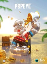POP SUNDAY Popeye Platinum Coast Version Collectible Fashion Figure 25cm Stock picture