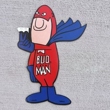 Vintage Budweiser Bud Man Sticker Decal 