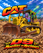 CAT D9 Bulldozer 8x10 Glossy Photo Print Set of 5 Caterpillar Monster Art picture
