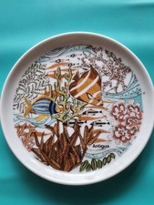 Antigua Carribean Life Striped Porkfish & Angelfish Small Decorative Plate picture