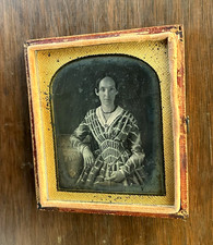 Antique Daguerreotype Of Beautiful Woman - 1/6th Plate, Half Case - 1840s picture
