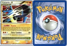 Lucario LV.X 122/123 Mysterious Treasures Rare Holo LV.X English 2007 Near Mint picture
