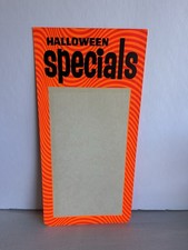 VTG 1968 HALLOWEEN Specials retail store Point Of Sale display sign paper 7