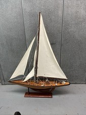 Vintage Wooden Sail Boat Model 21
