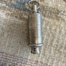 Vintage Original The ACME Siren Metal Whistle w/Key Ring Made in England picture