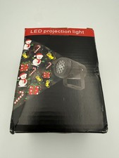 Christmas LED Projection Light Santa Snowman Holiday Decor USB Powered Spotlight picture