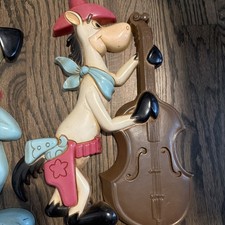 Vintage 1978 Huckleberry Hound And Quickdraw McGraw Homco Wall Decor Plaques picture