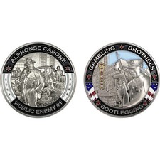CHICAGO POLICE CHALLENGE COIN: Al Capone - Public Enemy #1, Size: 2
