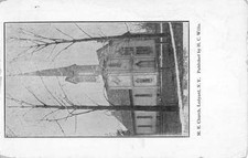 Ledyard New York ME Church Street View Antique Postcard K41890 picture