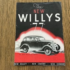 1935 WILLYS OVERLAND 77 UTE VAN ROADSTER AUSTRALIA BROCHURE picture