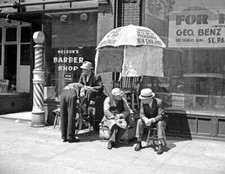 1937 Barber Shop & Shoe Shine Minneapolis Old Vintage Photo 8.5