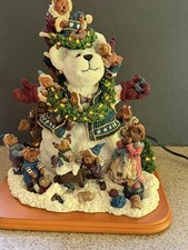 Boyds Bears Snow Bear By The Danbury Mint - Lights Up In OG Box picture