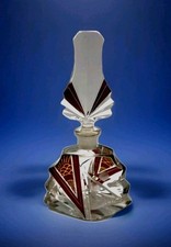  ANTIQUE KARL PALDA ART DECO CRYSTAL PERFUME BOTTLE C1930  picture