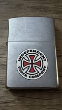 Vintage Zippo Independent Truck Company Rare Red Skate Sk8 Skateboard 1998 🛹 picture