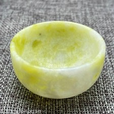 2 Pc Light Green Jade Carving Tea Set Classical Jade Teacup Gift Collection picture