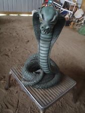 King Cobra Snake  Plaster  Vintage 1967 Universal Statuary Corp Chicago green picture