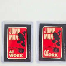 Nintendo Super Mario Jump Man At Work Trading Cards Lot of 2, 1982 picture