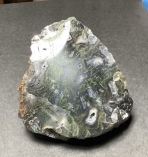 Green Tree Agate Specimen, Collector Grade, 80x80x45mm, 19oz, Face Polish #494 picture