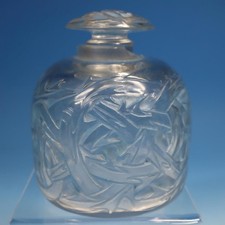 René R Lalique - Crystal Epines Thorn Antique Empty Perfume Bottle - 3½ inches picture