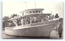 1960s TARPON SPRINGS FL DOLPHIN DEEP SEA FISHING ADVERTISING BUSINESS CARD P2363 picture