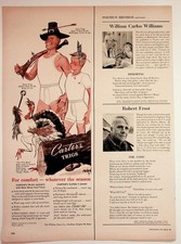 Carter's Vintage Print Ad 1951 Pilgrim Thanksgiving Trigs Underwear Magazine picture