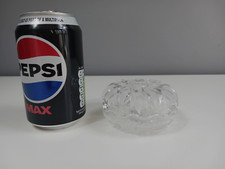 Hand Cut in Wales Royal Welsh Lead Crystal Trinket Dish - GC - Label - 8.5 cm picture