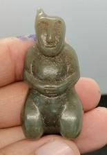 Old Afghan Natural Jade Stone Nefrite Carved Stone Figure Statue picture
