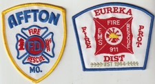 Eureka & Afton MO Fire Rescue patch shipped from Australia picture
