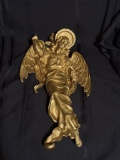 Large art Golden 21 inch Angel Vintage Wall Art Fine Detail picture