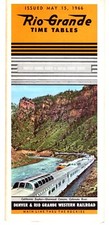 DENVER & RIO GRANDE WESTERN RR - SYSTEM PUBLIC TIMETABLE - 5/15/1966 picture