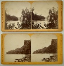 2 Charles Zimmerman Stereoviews St Croix Dalles Mississippi River Minnesota picture