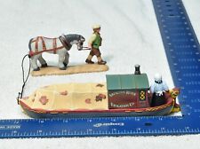 Dept 56 Dickens Village Abington Canal Boat Figurines #58522 w/Box picture