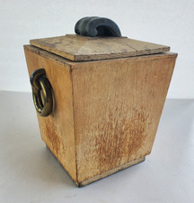 Classic Mid Century Modern Wooden/Brass/Porcelain Wine Cooler by James Mont RARE picture