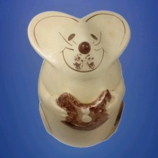 Vintage N.S. Gustin Mouse Cookie Jar F Mark California Pottery Big Ears Cookie picture