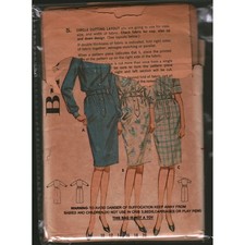 Vintage Butterick 2809 Sewing Pattern Misses Shirtwaist Dress Size 12 Retro picture