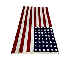 WWII 48 Star US Burial Flag Valley Forge 5x9.5 VA 1946 Original Box America USA picture