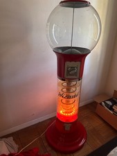 58 inch Beaver Wizard Spiral Gumball Machine With partial Lights Vintage picture
