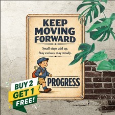 Vintage Rustic Motivation Tinplate Sign Inspiring Home Decor Metal Plaque 8x12 picture