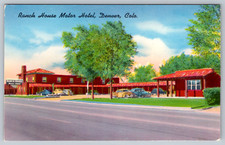 c1960s Denver Ranch House Motor Hotel Colo. Postcard picture